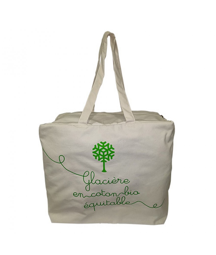 Sac isotherme coton bio équitable et jute