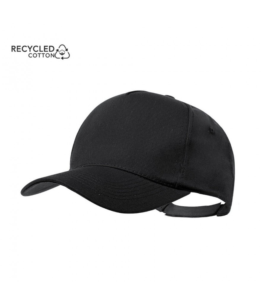 Casquette coton et polyester recyclés certifiés GRS 5 panneaux