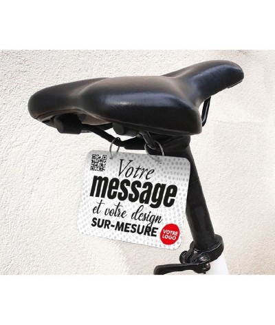 Plaque message pour selle vélo - Made in France