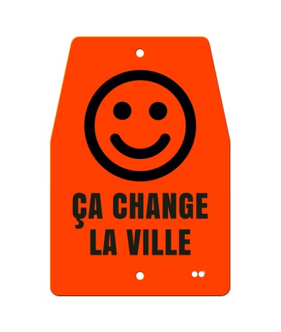 Plaque message pour porte-bagages vélo - Made in France