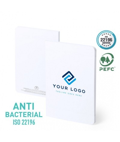 Carnet de notes antibactérien a5 certifié pefc