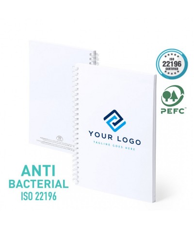 Carnet de notes antibactérien a5 certifié pefc