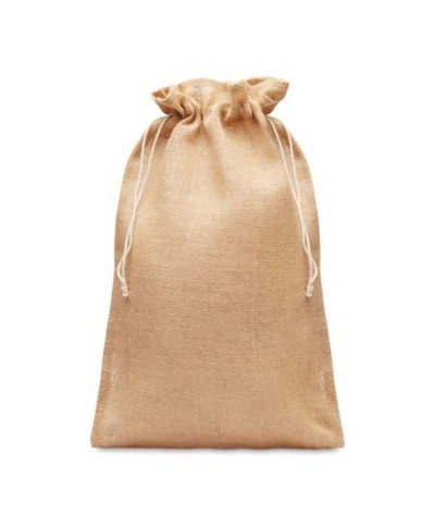 Pochette large jute