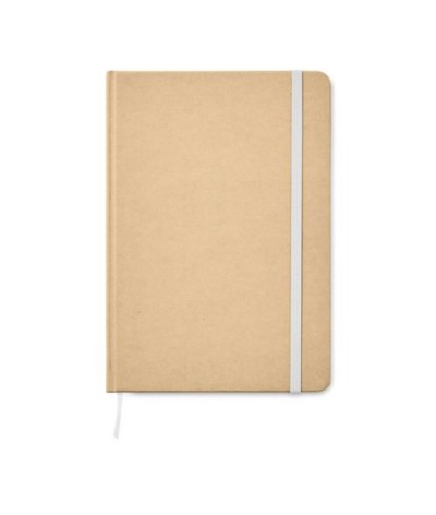 Carnet a5 en carton recyclé et paier blanc