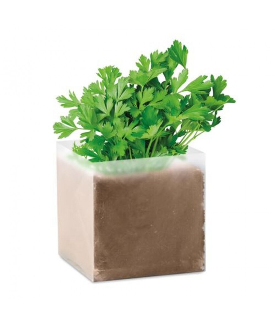 Sac avec graines de persil