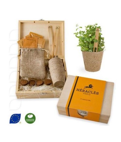 Coffret jardinage prestige en bois