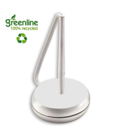 Stylo bille avec socle en recyclage abs