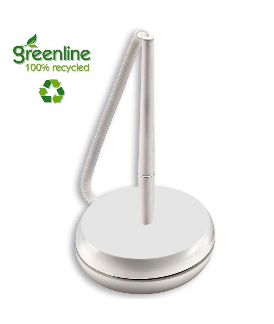 Stylo bille avec socle en recyclage abs
