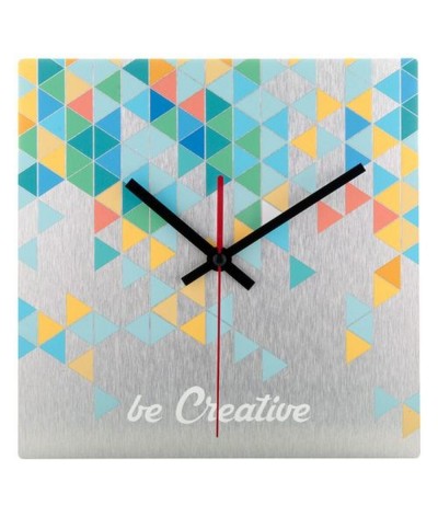 Pendule murale personnalisée en aluminium