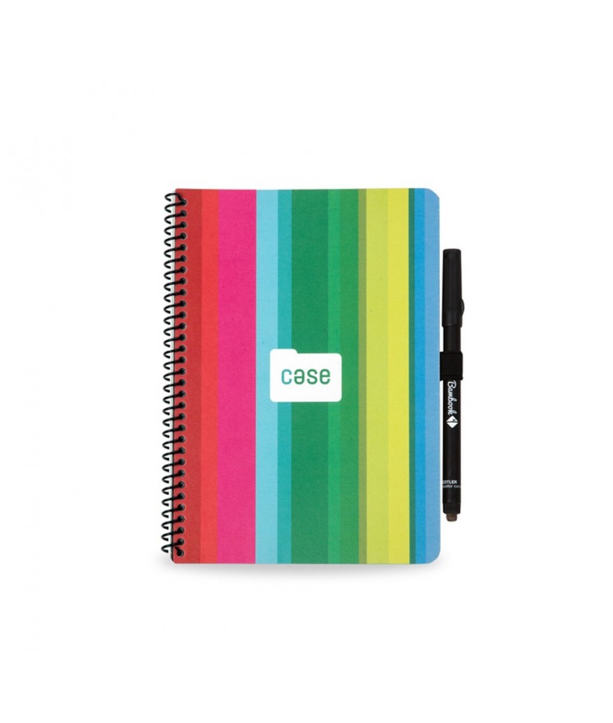 Carnet bambou souple avec pages effaçables