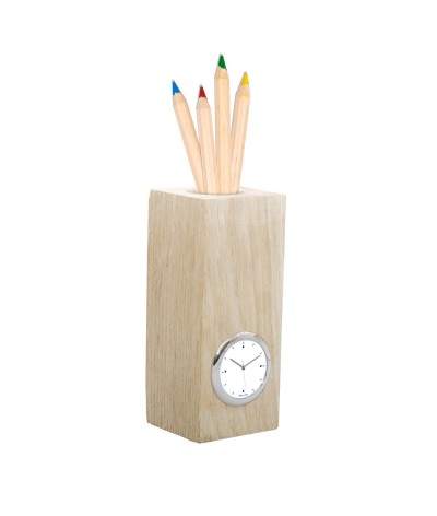 Pendulette & pot à crayons fsc