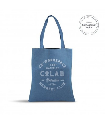 Tote bag coton recyclé & seaqual made in europe