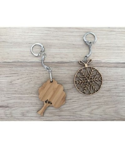 Porte-clés bois sur mesure - Made in France