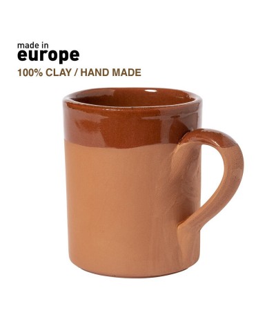 Tasse argile 330 ml fait main - Made in Europe