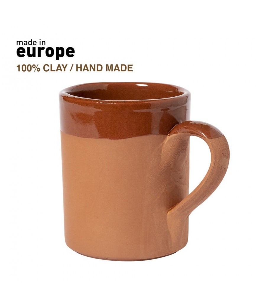 Tasse argile 330 ml fait main - Made in Europe