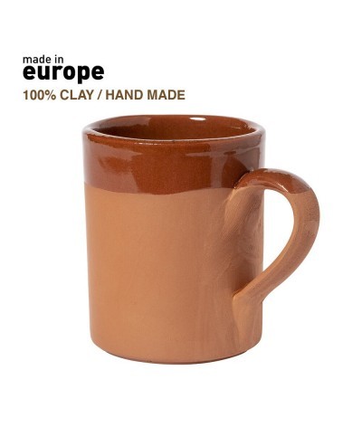 Tasse argile 330 ml fait main - Made in Europe