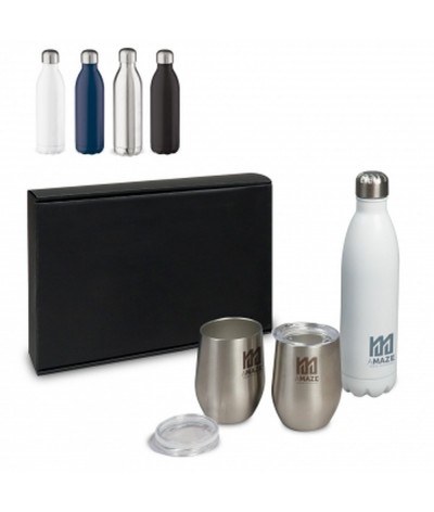 Bouteille isotherme et 2 verres isothermes