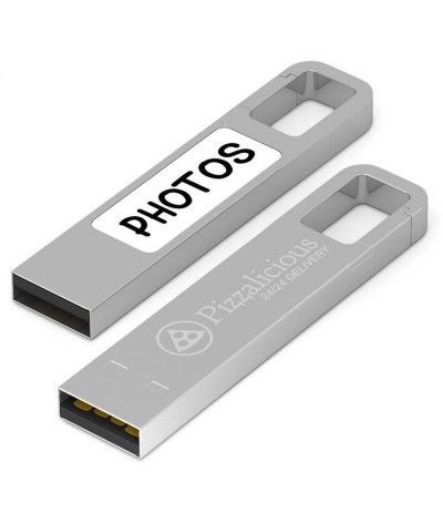 Clé USB avec note & mousqueton métal