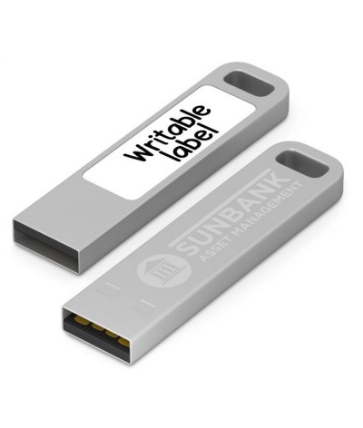 Clé USB avec étiquette métal