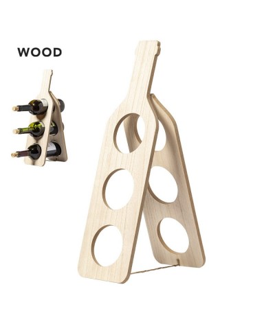 Porte-Bouteilles bois pliable