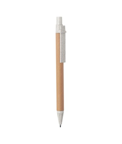 Stylo bille en papier recyclé et paille de blé