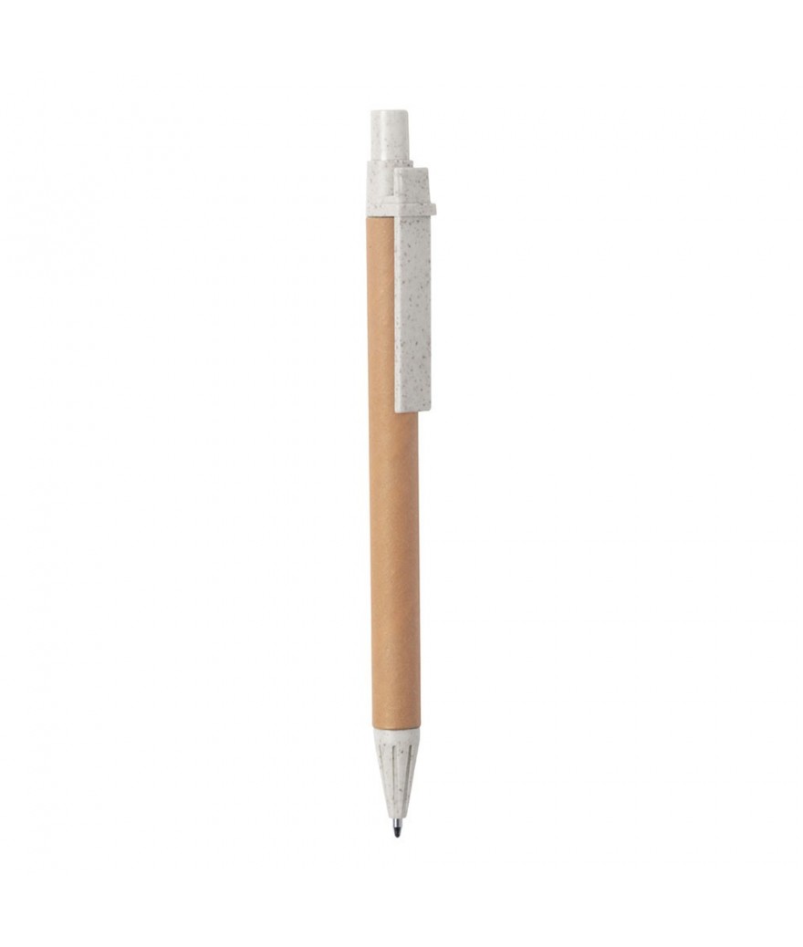 Stylo bille en papier recyclé et paille de blé